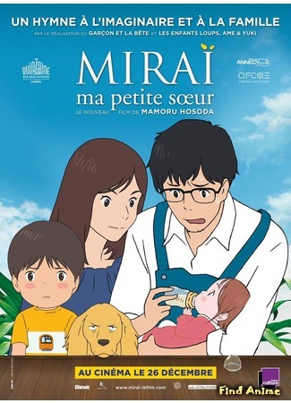 аниме Мирай из будущего (Mirai of the Future: Mirai no Mirai) 20.05.19